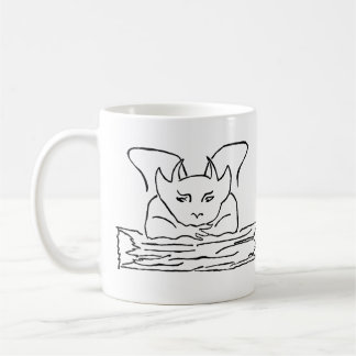 Folk Art Black Gargoyle Kaffeetasse