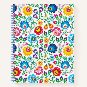 Folk Art Blume Muster 2 Notizbuch