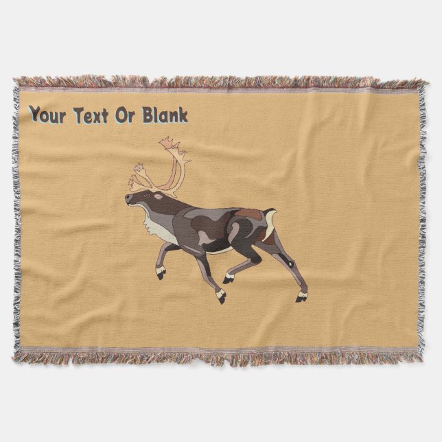 Folk Art Caribbean/Reindeer Decke (Vorderseite)
