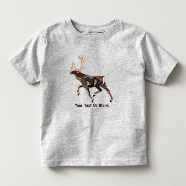 Folk Art Caribbean/Reindeer Kleinkind T-shirt (Vorderseite)