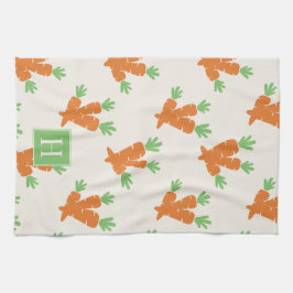 Folk Art Carrot Scatter Geschirrtuch