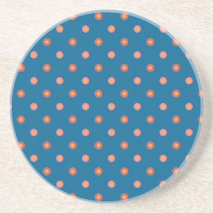 Folk Art Collection Polka Dots Sandstone Untersetz Getränkeuntersetzer
