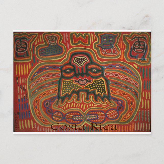 Folk Art Costa Rica Postkarte (Vorderseite)