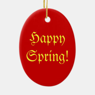 Folk Art Egg Keramik Ornament