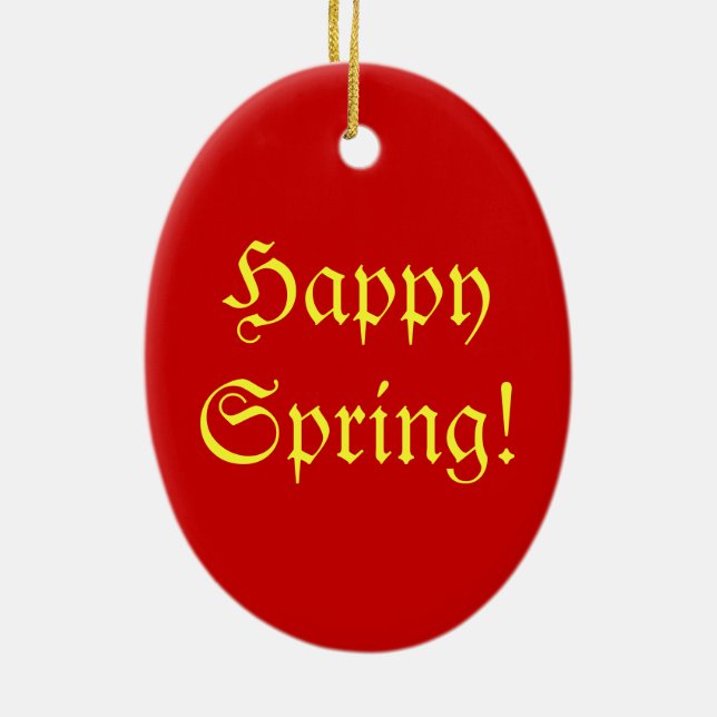 Folk Art Egg Keramik Ornament (Hinten)