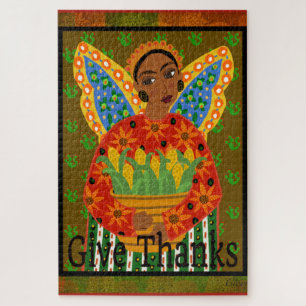 Folk Art Erntedank 1014 Stück Puzzle