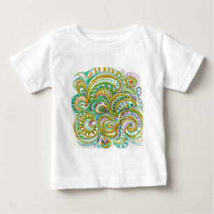 Folk Art Fantasy Pattern Baby T-shirt