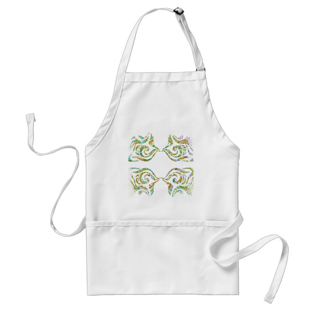 Folk Art Fantasy Pattern Schürze (Vorne)