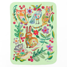 Folk Art Floral Animal Friends - Farbauswahl
