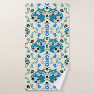 Folk-Art-Fuchs-Druck-Dekor Badehandtuch