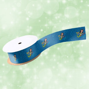 Folk Art Green Mermaid String von Red Hearts Satinband