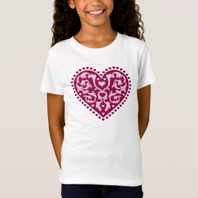 Folk Art Heart T-Shirt (Vorderseite)