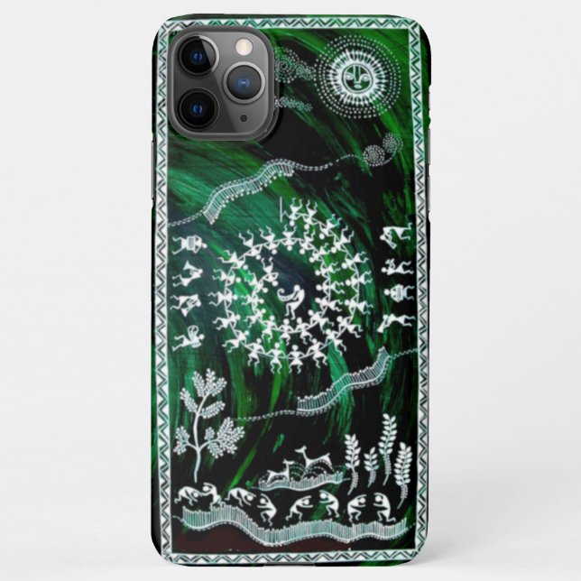 Folk Art iPhone 11 Pro Max Fall iPhone Hülle (Rückseite)