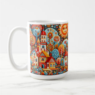 Folk Art Kaffeetasse