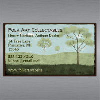 Folk Art Landschaft Primitive Amerikanische Bäume
