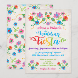 Folk Art mexicain Fiesta Faire-part de mariage