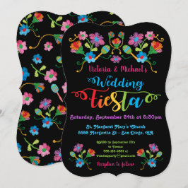 Folk Art mexicain Fiesta Faire-part de mariage