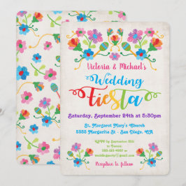 Folk Art mexicain Fiesta Faire-part de mariage