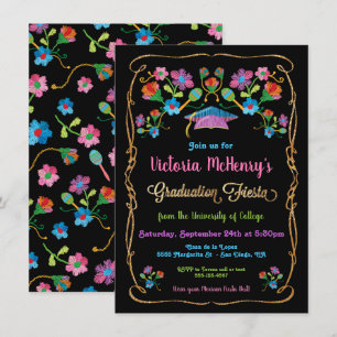 Folk Art Mexican Fiesta Abschluss Einladung