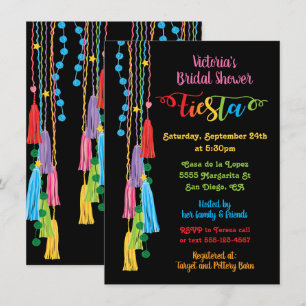 Folk Art Mexican Fiesta Bridal Dusche Einladung