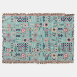 Folk Art Nahtloses Muster Decke