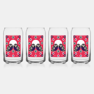 Folk Art Owl Dosenglas