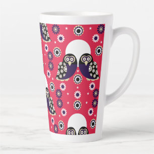 Folk Art Owl Milchtasse