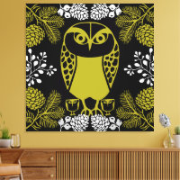 Folk Art Owl Prints