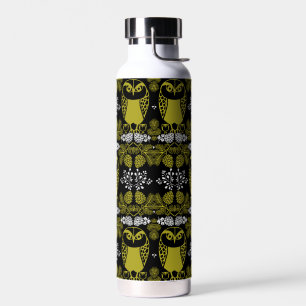 Folk Art Owl Prints Trinkflasche