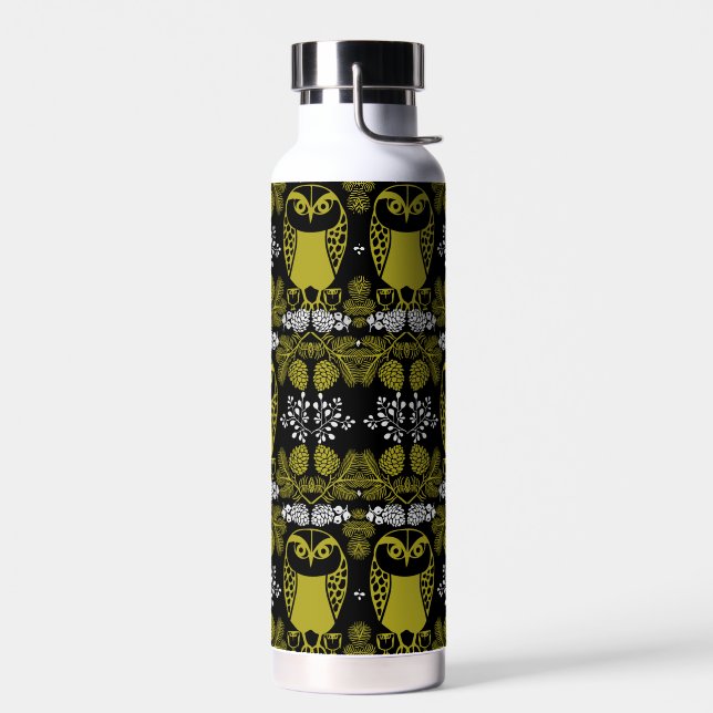 Folk Art Owl Prints Trinkflasche (Links)