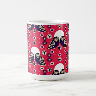 Folk Art Owl Verwandlungstasse