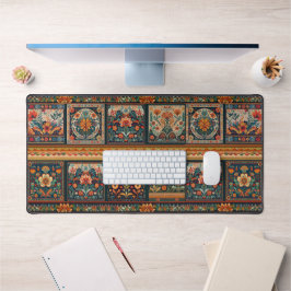 Folk Art Patchwork Desk Mat Schreibtischunterlage