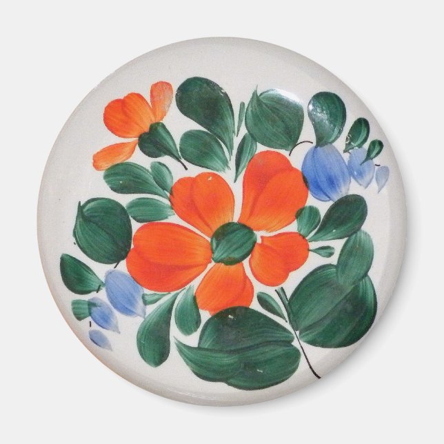 Folk Art Plate Magnet (Vorne)