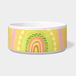 Folk Art Rainbow 'Happiness is Homemade'  Napf