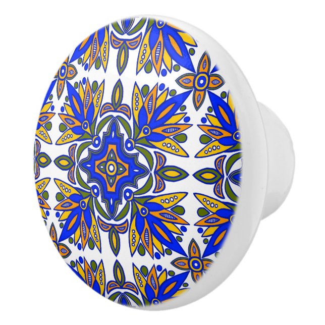 Folk Art Tile Keramikknauf (Rechts)