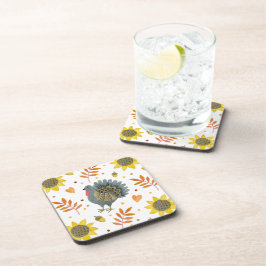 Folk Art Turkeys Getränkeuntersetzer