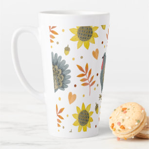 Folk Art Turkeys Milchtasse