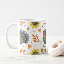 Folk Art Turkeys Tasse