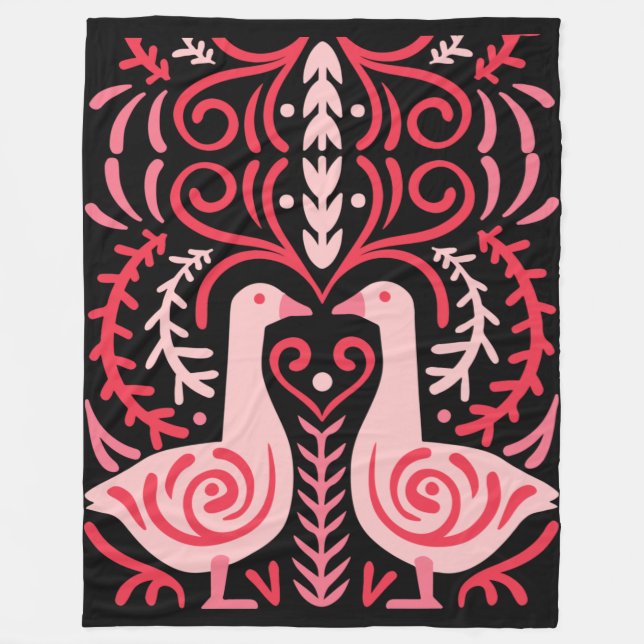 Folk Art V.01 Fleecedecke (Vorderseite)