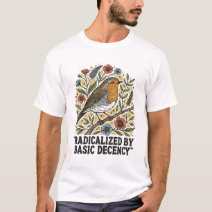 Folk-Art-Vogelillustration für soziale Gerechtigke T-Shirt