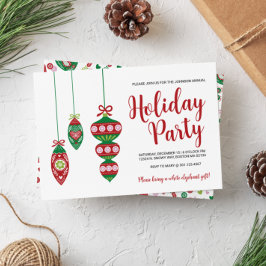 Folk Art Weihnachtsschmuck Feiertag Party Einladung