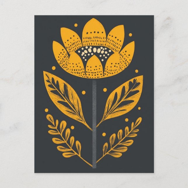 Folk Bloom #233 Postkarte (Vorderseite)