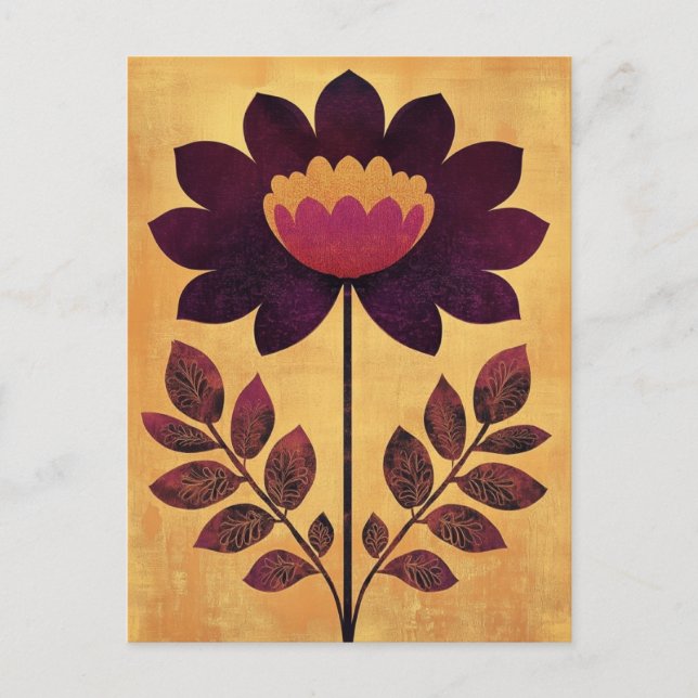 Folk Bloom #241 Postkarte (Vorderseite)