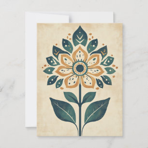 Folk Bloom #244 Postkarte