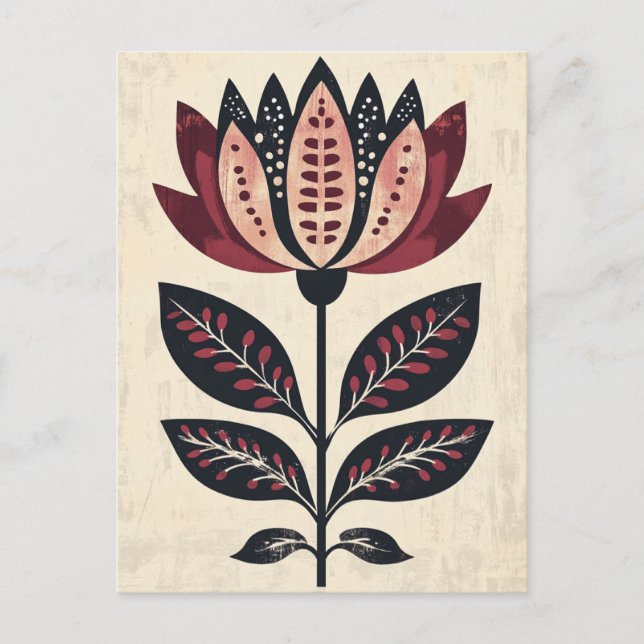 Folk Bloom #248 Postkarte (Vorderseite)