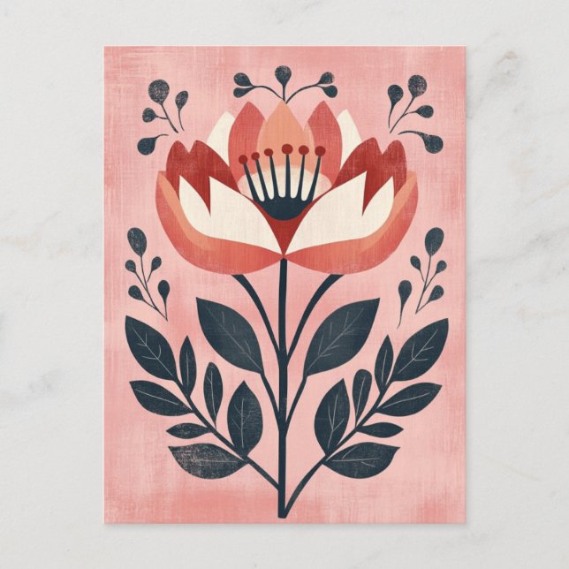 Folk Bloom #253 Postkarte (Vorderseite)