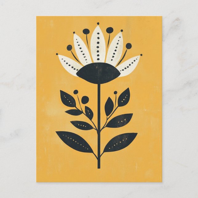 Folk Bloom Nr. 257 Postkarte (Vorderseite)