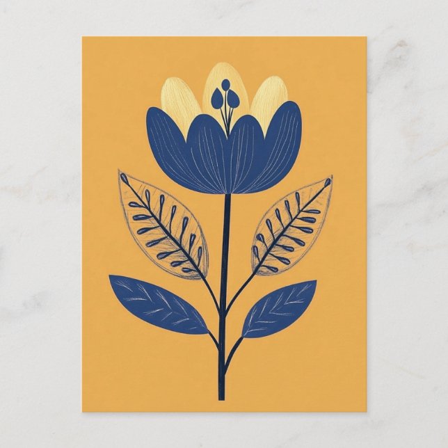 Folk Bloom Nr. 259 Postkarte (Vorderseite)