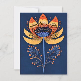 Folk Bloom Nr. 261 Postkarte