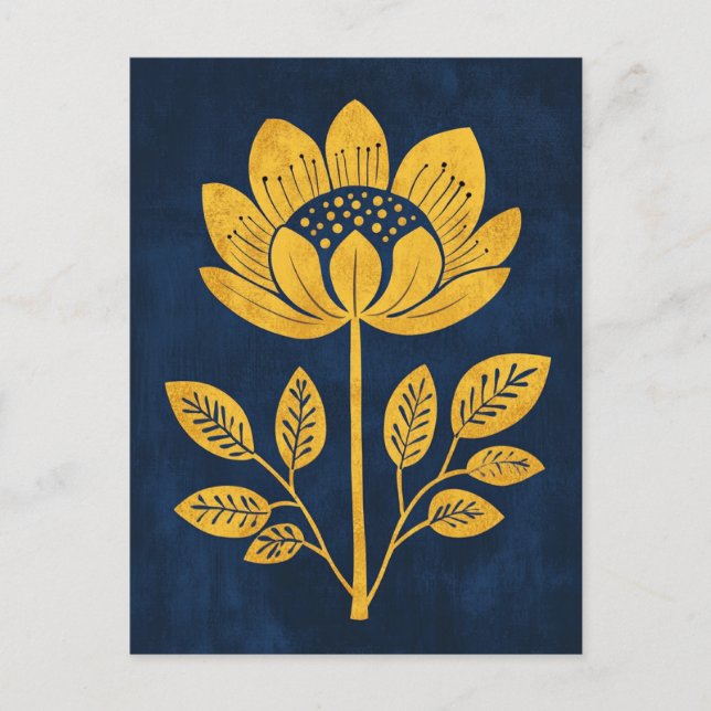 Folk Bloom Nr. 276 Postkarte (Vorderseite)